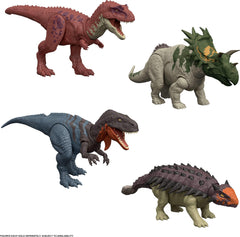Mattel Jurassic World Wild Roar Ankylosaurus AR scan unlocks digital activities in the companion app.