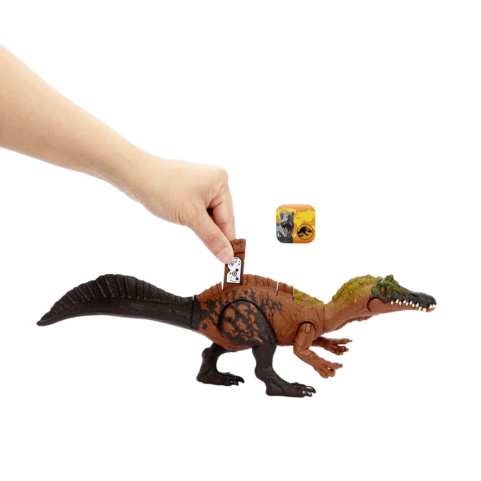 Mattel Jurassic World Wild Roar Irritator poseable figure ready for storytelling