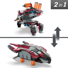Mattel MEGA Halo phantom dropship turret fire action for dynamic scenes