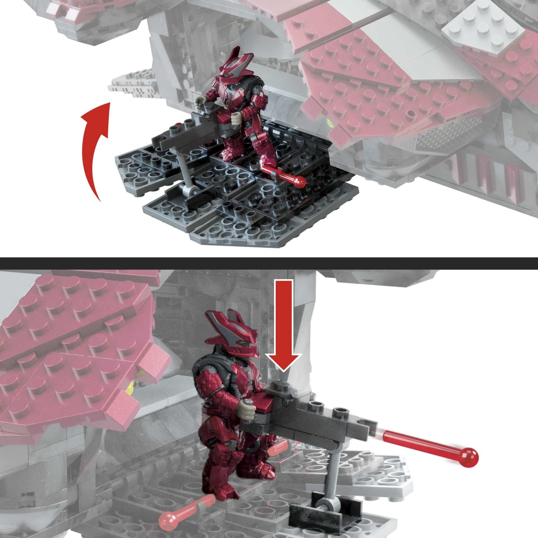Mattel MEGA Halo Spartan Griffin figure for poseable display and battle setups