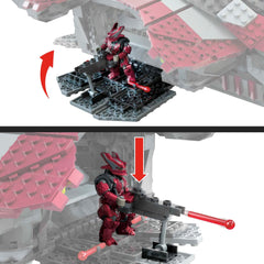 Mattel MEGA Halo Spartan Griffin figure for poseable display and battle setups