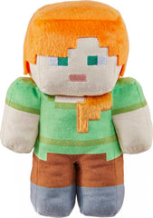 Mattel Minecraft Alex plush front view in soft fabric for cuddles.