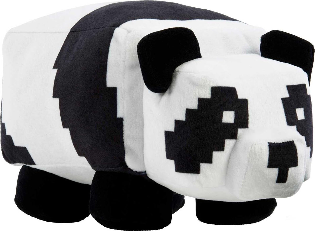 Mattel Minecraft Basic Panda Plush, 8-inch, ready for bedtime cuddles.