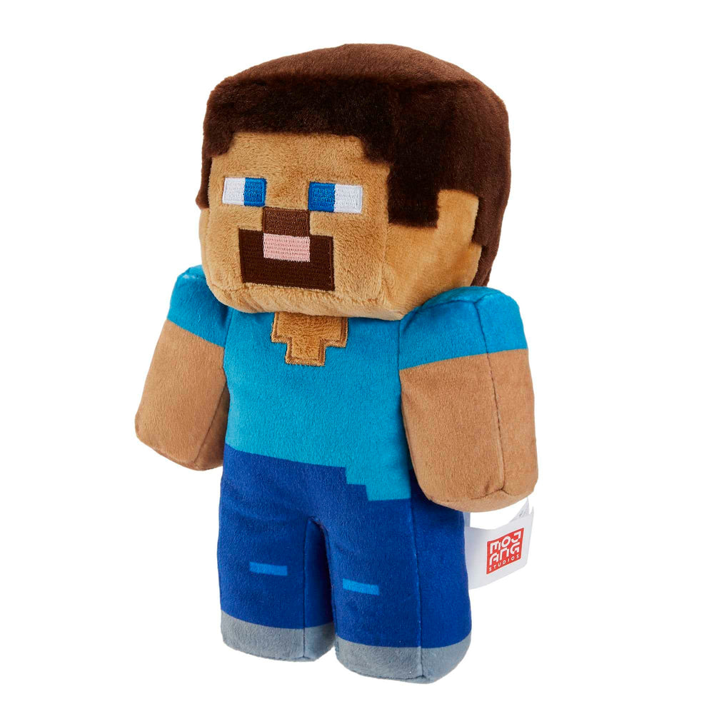 Mattel Minecraft basic plush character back view with cuddly contours