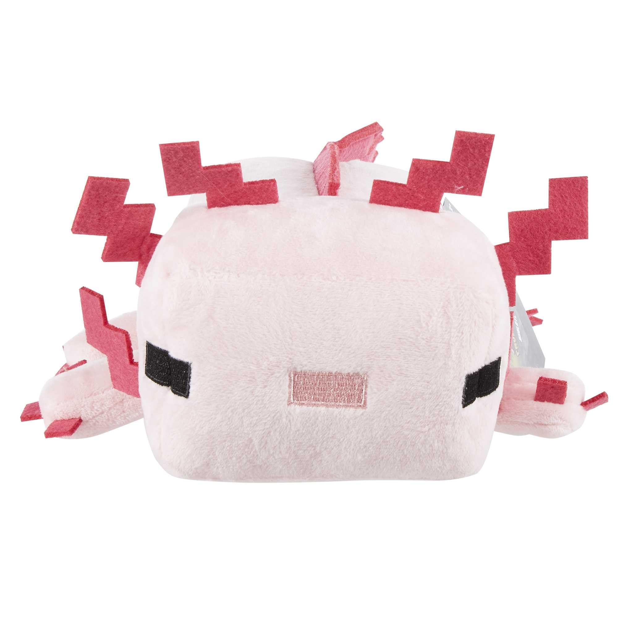 Mattel Minecraft plush character wearing pixelated outfit, ideal for collectible display and storytelling.