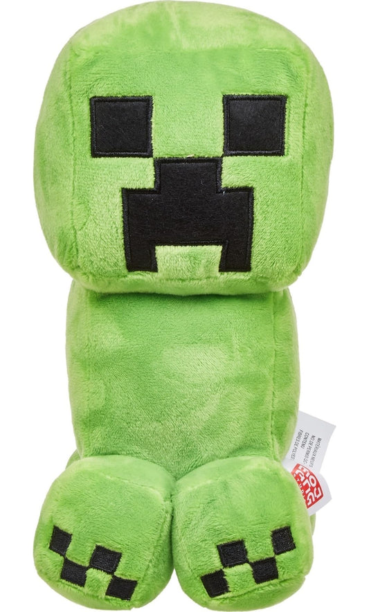 Mattel Minecraft basic plush Steve, soft and huggable for imaginative play.