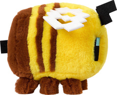 Mattel Minecraft Bee plush toy texture closeup highlighting soft fabric