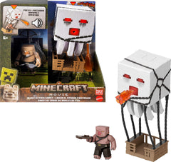 Mattel Minecraft Blast Attack Ghast lights enhance play and display.