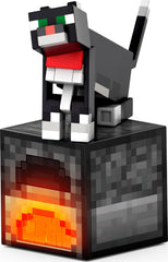 Mattel Minecraft Diamond Level Tuxedo Cat with removable collar for storytelling.