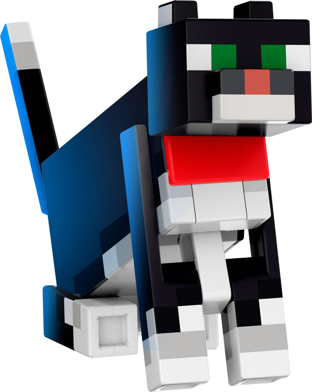 Mattel Minecraft Diamond Level Tuxedo Cat figure ready for display and posing.