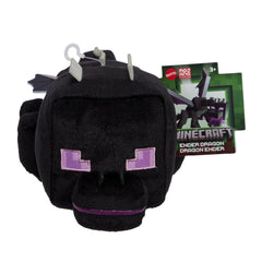 Mattel Minecraft Ender Dragon plush, front view, soft fabric for cozy hugs and imaginative play.