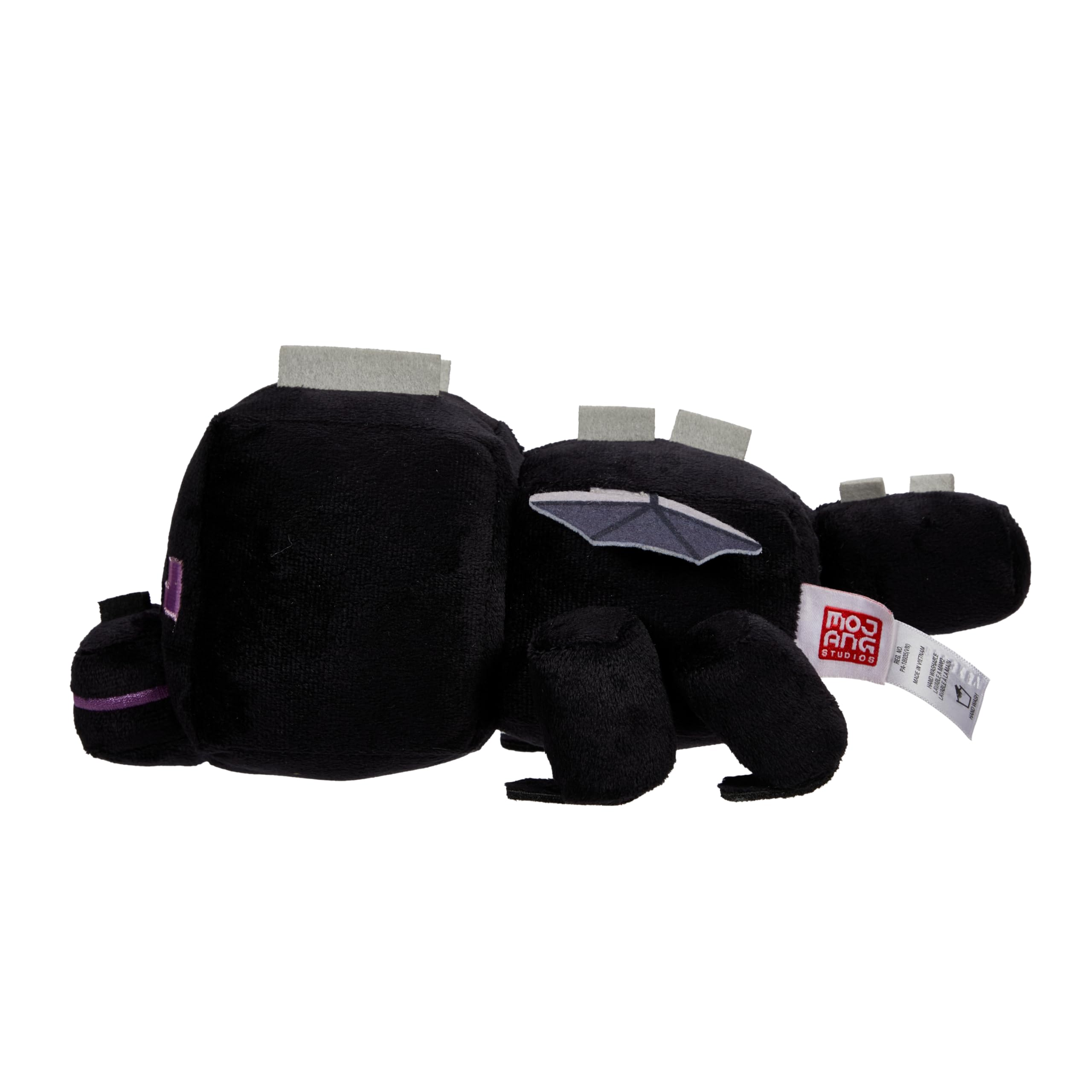 Mattel Minecraft Ender Dragon plush, 8 inches tall, ready for cuddles and stories.