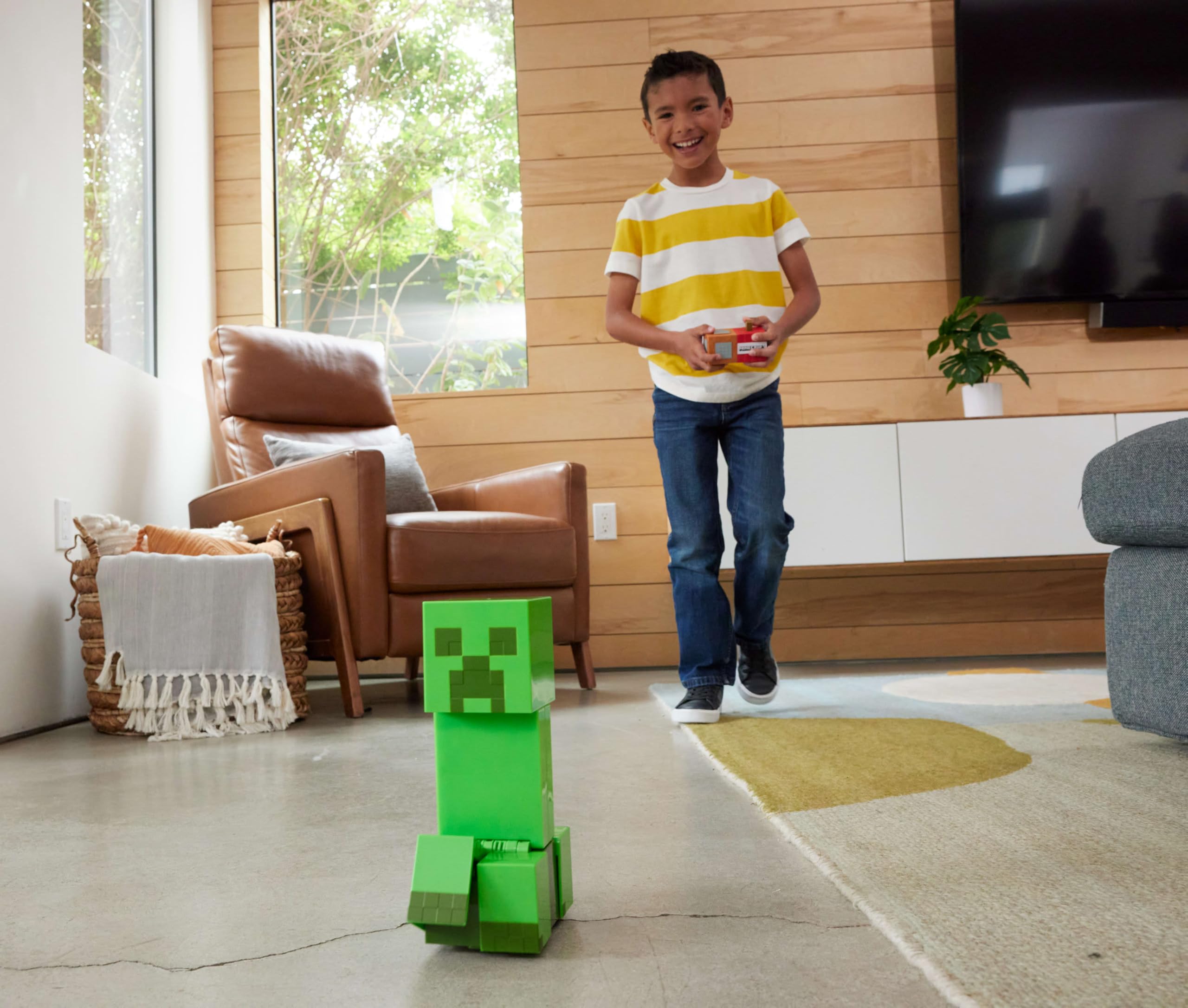 Explosion particles launch from the Creeper for dramatic in-person action