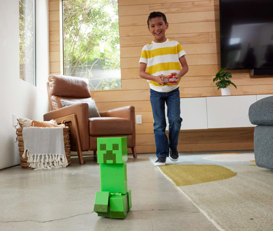 Explosion particles launch from the Creeper for dramatic in-person action