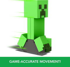 Close-up of the pixel-art Creeper design matching Minecraft’s world