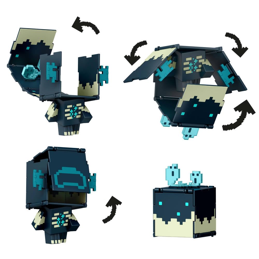 Mattel Minecraft Flippin' Figs pixelated design evokes classic game vibe