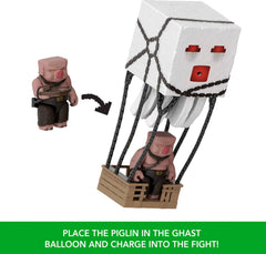 Mattel Minecraft Blast Attack Ghast close-up shows vibrant colors.