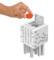 Mattel Minecraft Ghast legs move realistically when held, enhancing airborne pretend flight.