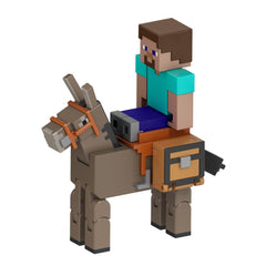 Mattel Minecraft figures feature movable joints for dynamic action poses.