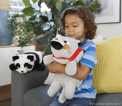 Mattel Minecraft Plush with bean-filled legs adds weight and floppy feel.