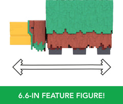 Mattel Minecraft Sniffer back view highlighting collectible scale and texture.