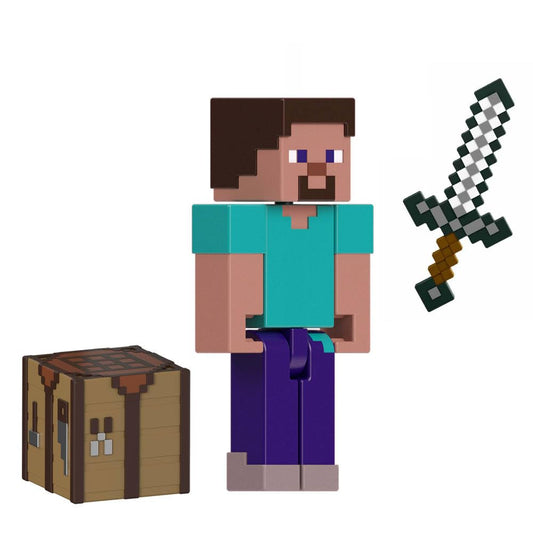 Mattel Minecraft Steve figure ready for imaginative play and posing