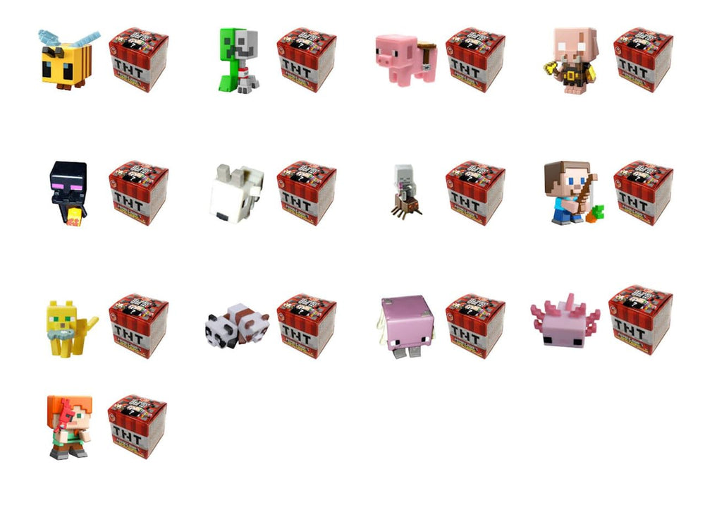 Mattel Minecraft TNT display stand showcasing your collection