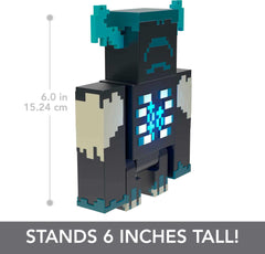 Mattel Minecraft Warden figure authentic pixel design from Caves and Cliffs update