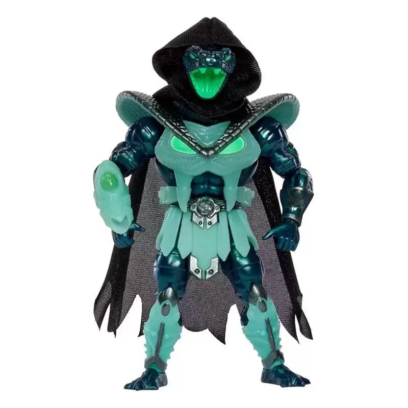 Mattel MOTU Origins Necro-Conda soft cape highlights dynamic posing and display.