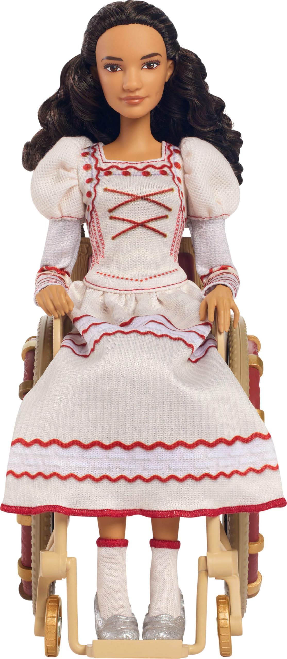 Nessarose jeweled slippers complete the sparkling outfit