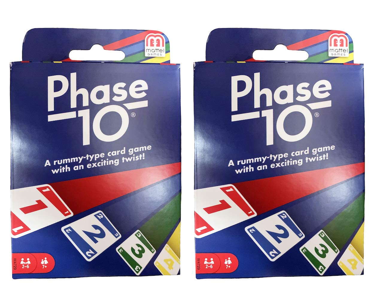Mattel Phase 10 Card Game 2-Pack for family game nights and competitive play.