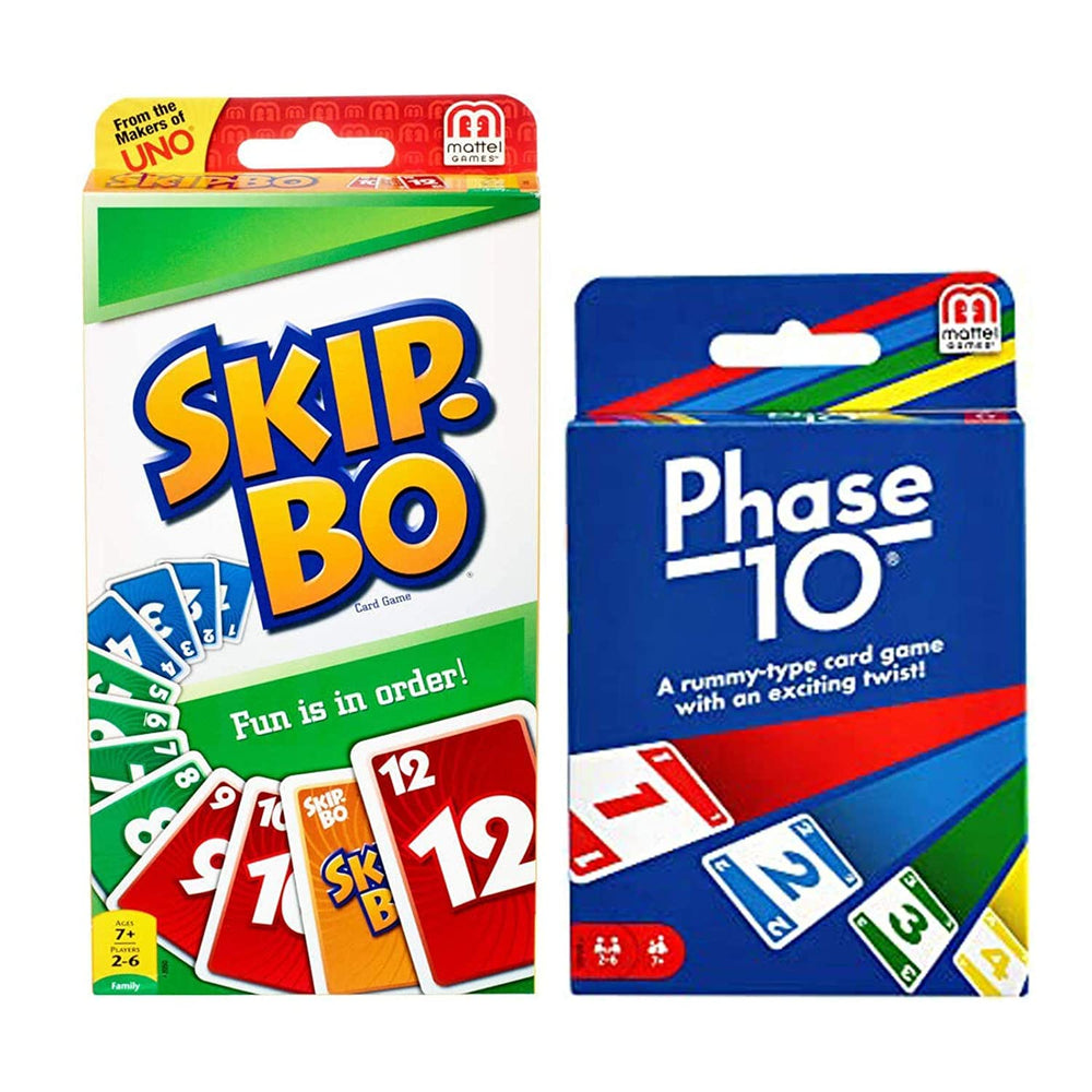 Mattel Phase 10 card game phase play visual for fast family rounds