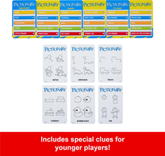 Mattel Games Pictionary sand timer helps pace turns and build excitement.