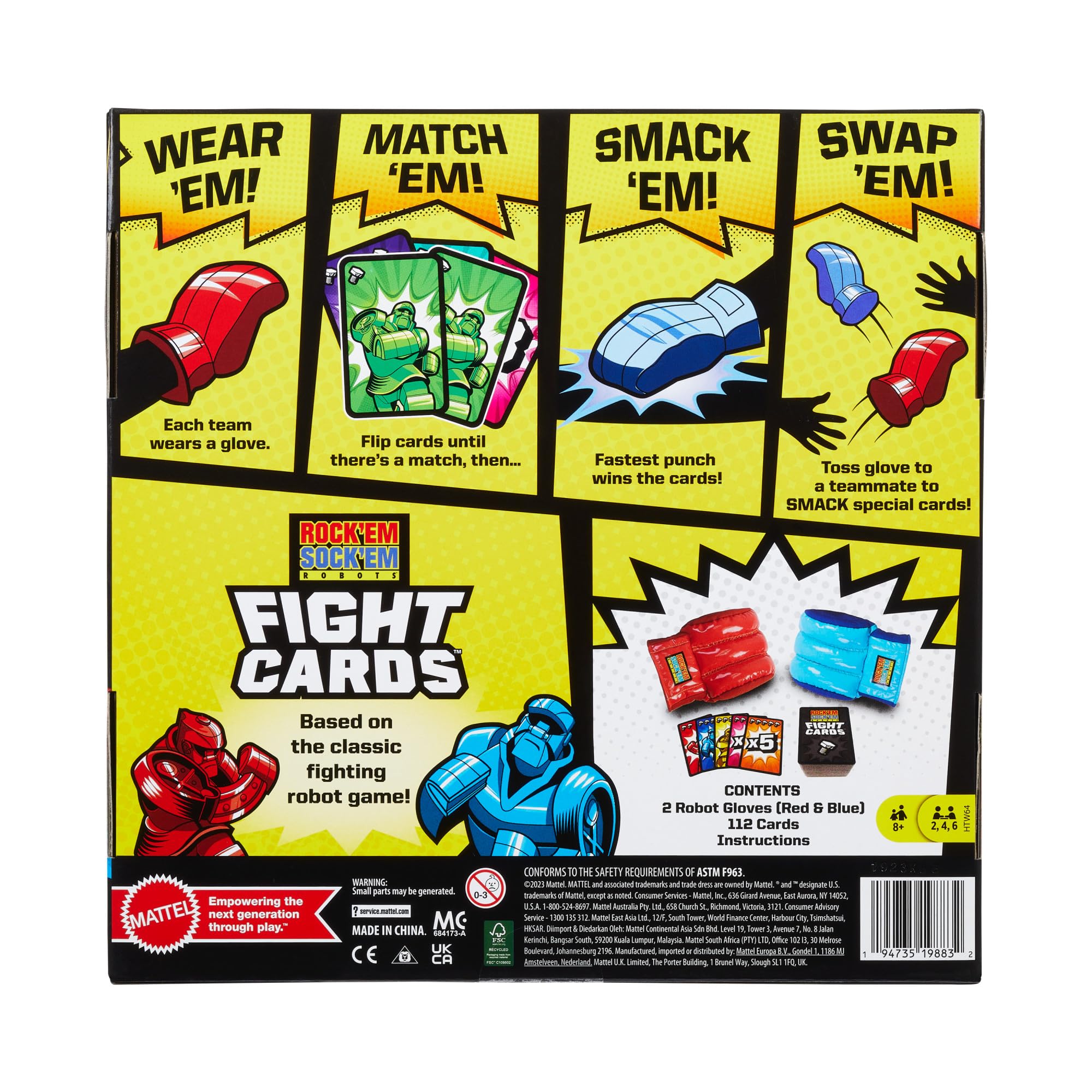 Play area setup for lively Mattel Rock Em Sock Em party sessions