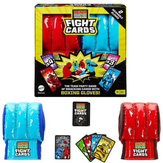Mattel Games Rock Em Sock Em red glove for fast-paced family battles