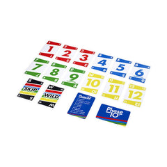 Mattel Skip-Bo card game stockpile visual highlighting card sequencing