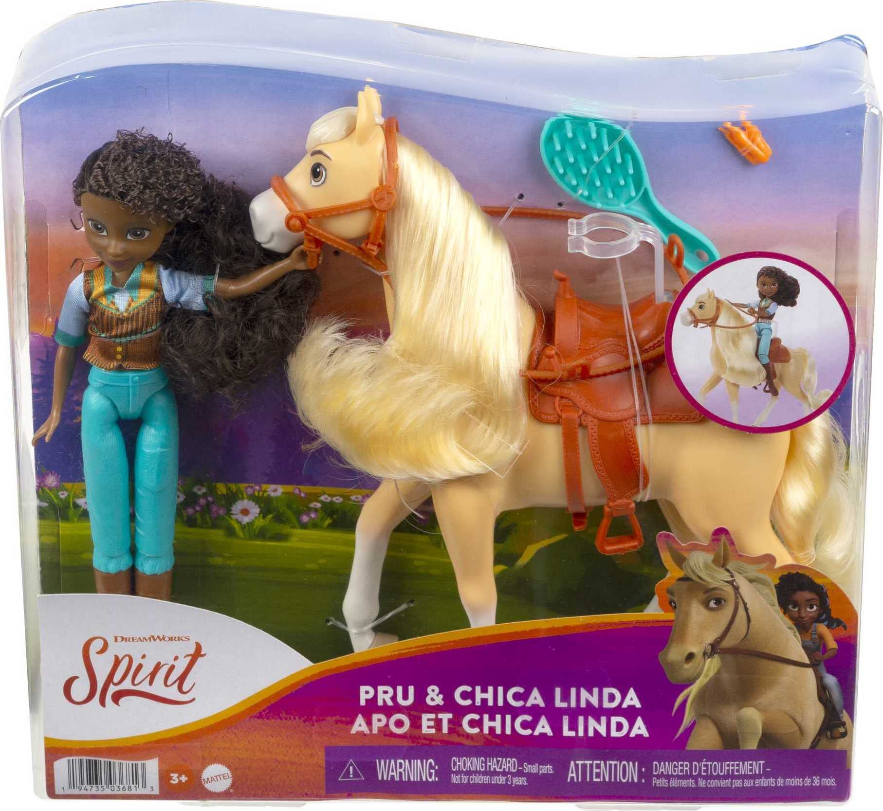 C-clip lets Pru sit on Chica Linda for dynamic posing