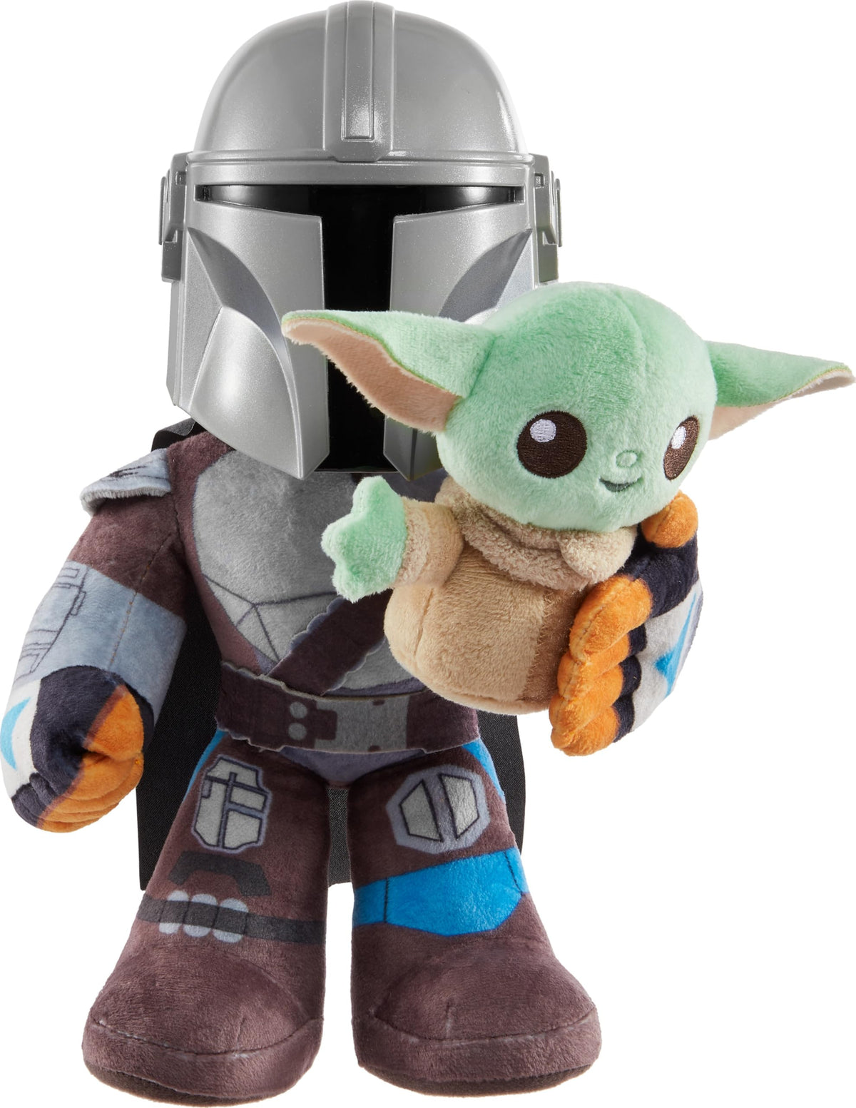 Mattel Star Wars Clan of Two Mandalorian plush—11-inch figure ideal for cuddling and display.