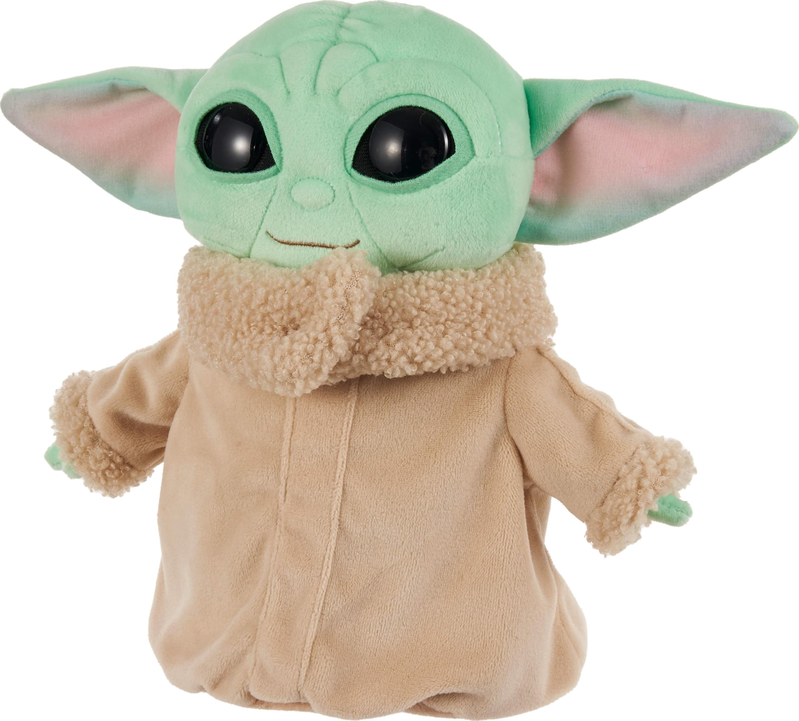Mattel Grogu plush figure side view easy to grip for kids and collectors
