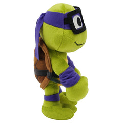 Mattel TMNT Donatello plush purple mask showing iconic look and cuddly texture.