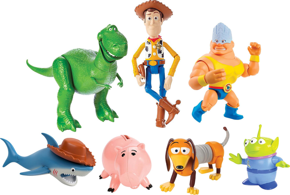 Mattel Toy Story Hamm piggy-bank action figure for display and imaginative savings-themed storytelling.