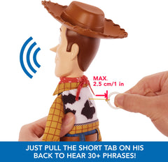 Mattel Toy Story Woody plastic head with hat and boots provides durable display-ready detail