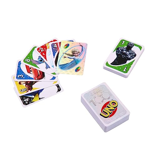 Mattel UNO Disney 100 foil card adds shine to matches