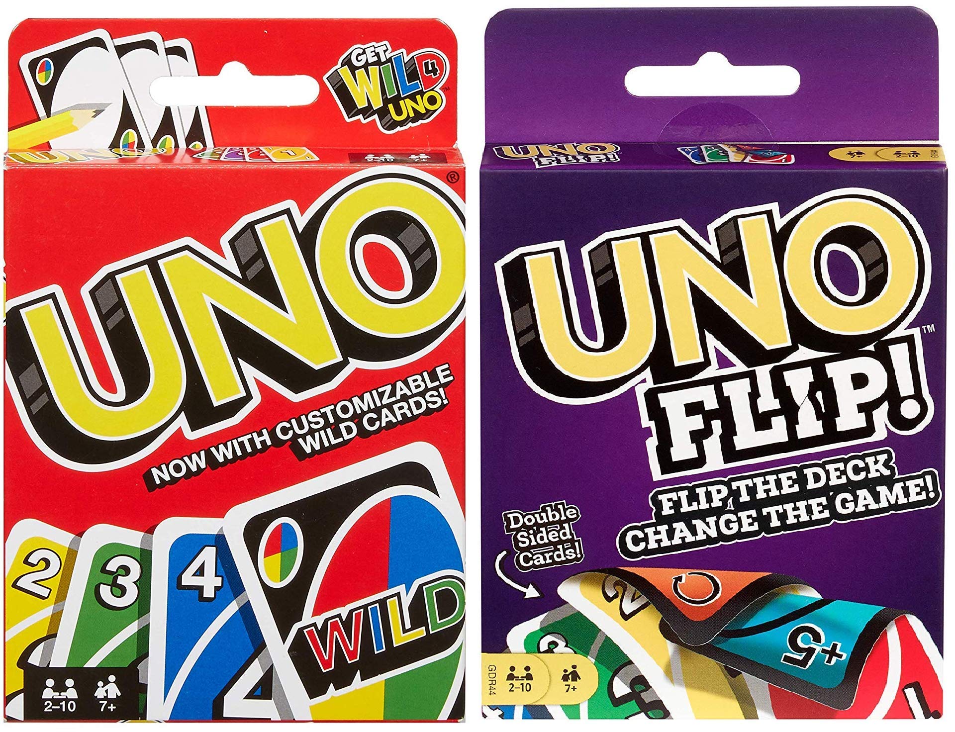 Mattel Uno Original bundle on table for family game night, colorful cards ready