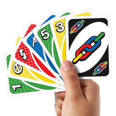 Mattel UNO Party Game family night is approachable for players of all ages.