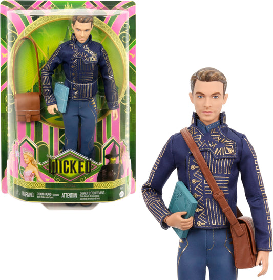 Mattel Wicked Fiyero doll offers poseability for dynamic play and storytelling.