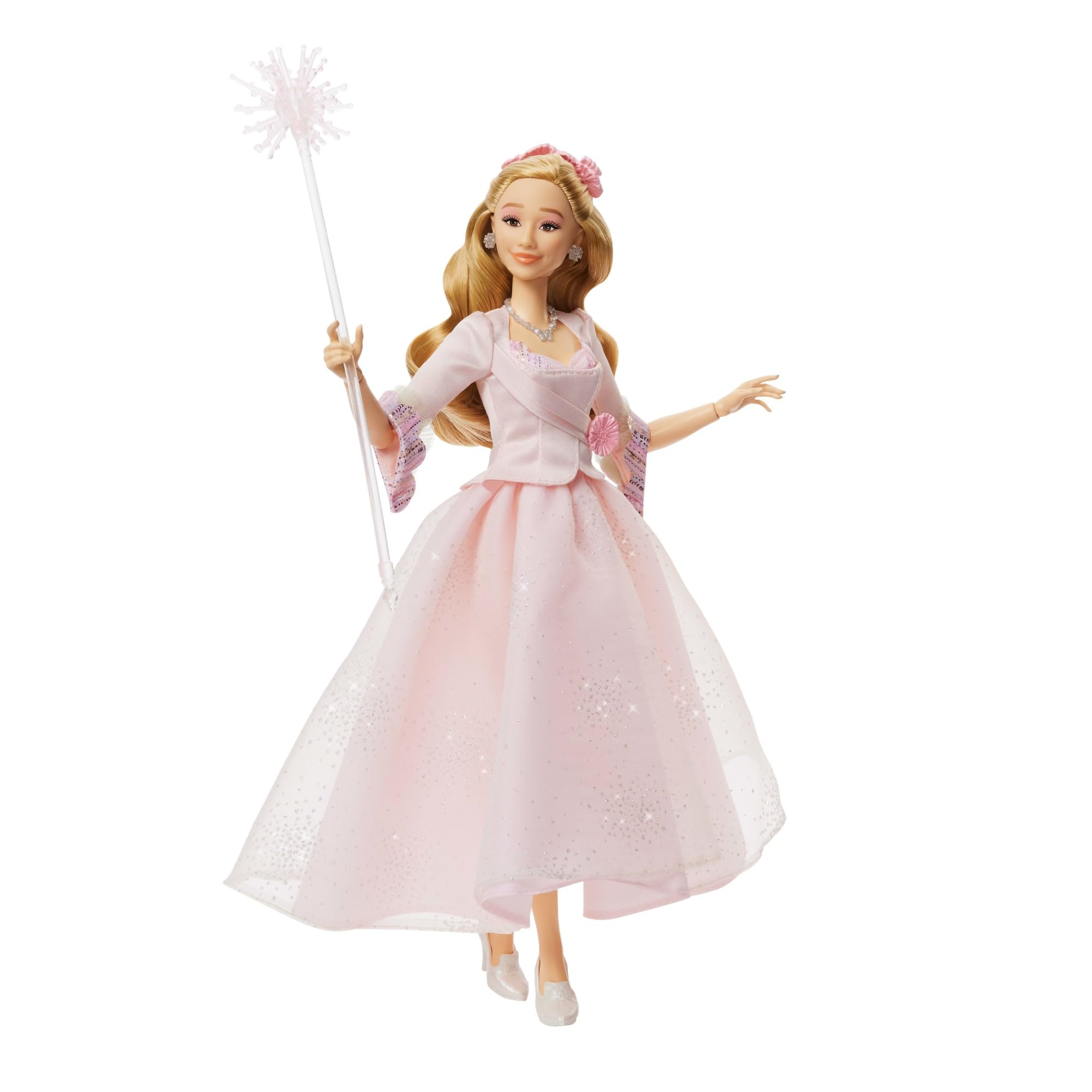 Mattel Wicked Glinda 11 articulation points enable expressive posing for storytelling.
