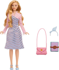 Mattel Wicked Glinda blue school bag and Shiz textbooks for stories
