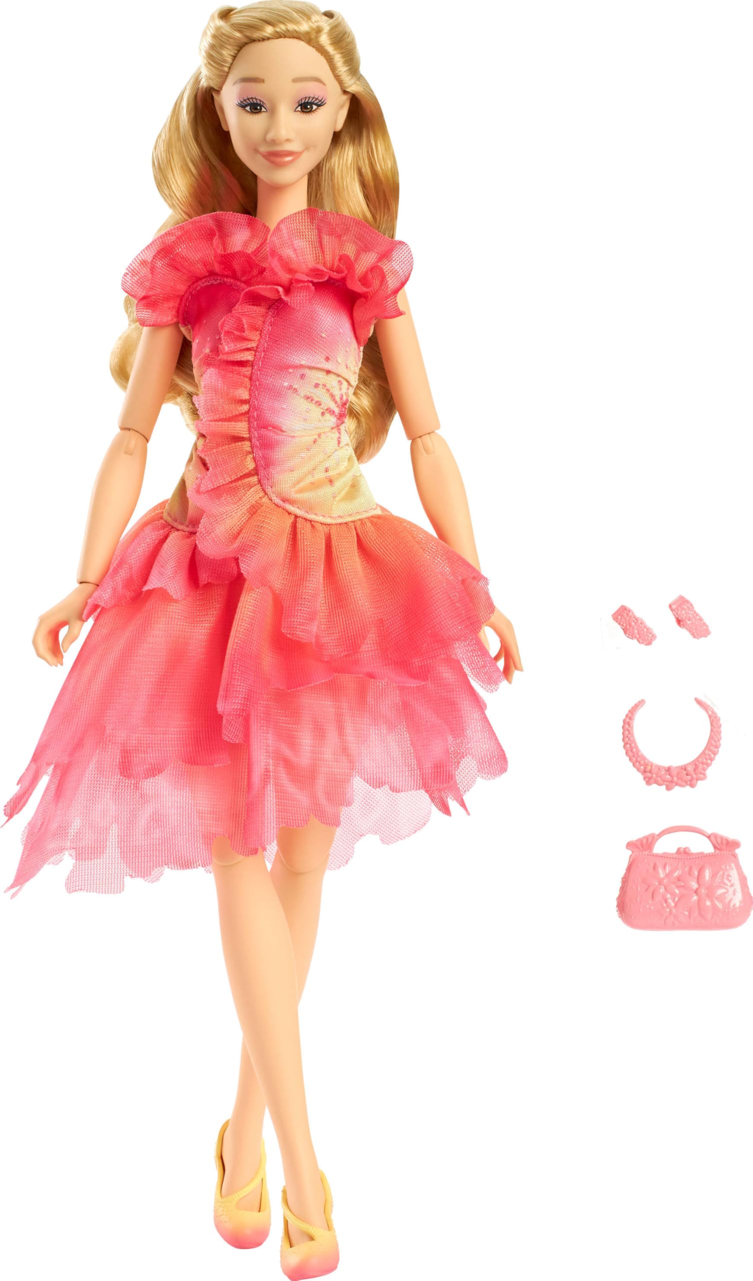 Mattel Wicked Glinda doll with long blonde hair for styling options