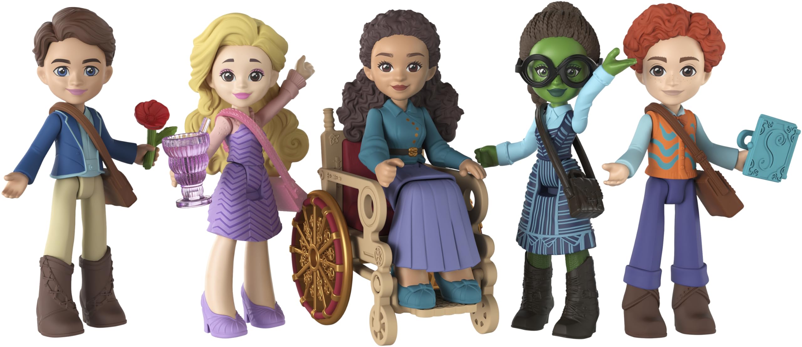 Mattel Wicked Glinda in Shiz uniform ready for storytelling adventures